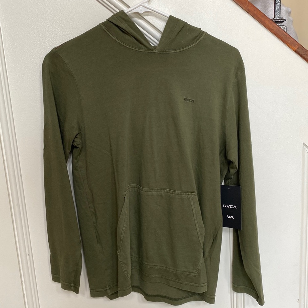 A RVCA long sleeve hoodie large boys